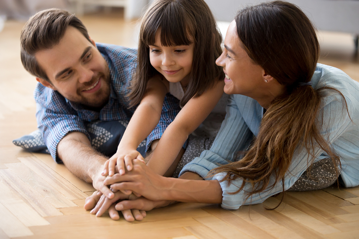 blog featured family on floor
